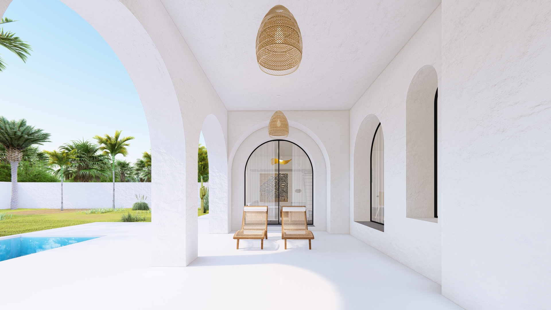 Architecture décoration réaménagement villa tazarka nabeul
